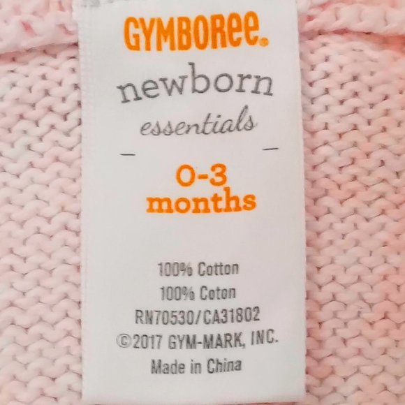 Gymboree Pink, Knit Cardigan With Hood 0-3M - Picture 3 of 4